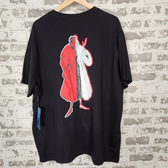 Disney Villains Cruella De Vil Forever 21 Graphic T-Shirt XXL‎ Black Red White - Picture 1 of 16